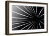 Abstract Line Black And White Background-Kheat-Framed Art Print