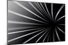 Abstract Line Black And White Background-Kheat-Mounted Art Print