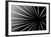 Abstract Line Black And White Background-Kheat-Framed Art Print