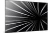 Abstract Line Black And White Background-Kheat-Mounted Art Print