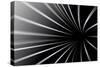 Abstract Line Black And White Background-Kheat-Stretched Canvas