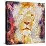 Abstract Lion Collage Painting-prawny-Stretched Canvas