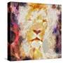 Abstract Lion Collage Painting-prawny-Stretched Canvas