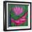 Abstract Lotus Flower-Elena Ray-Framed Art Print