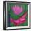 Abstract Lotus Flower-Elena Ray-Framed Art Print