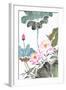 Abstract Lotus-Traditional Chinese Painting-aslysun-Framed Art Print