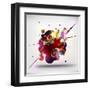 Abstract Loudspeakers-theromb-Framed Art Print