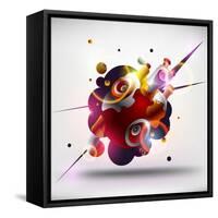 Abstract Loudspeakers-theromb-Framed Stretched Canvas