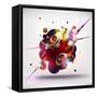 Abstract Loudspeakers-theromb-Framed Stretched Canvas