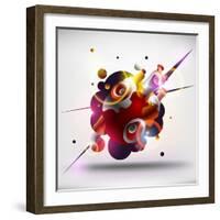 Abstract Loudspeakers-theromb-Framed Art Print