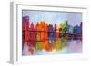 Abstract Manhattan-Brian Carter-Framed Art Print