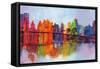 Abstract Manhattan-Brian Carter-Framed Stretched Canvas