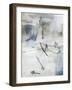 Abstract Map Lines II-Jennifer Parker-Framed Art Print