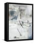 Abstract Map Lines II-Jennifer Parker-Framed Stretched Canvas