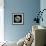 Abstract Marble Ball-Swedish Marble-Framed Art Print displayed on a wall