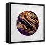 Abstract Marble Ball-Swedish Marble-Framed Stretched Canvas