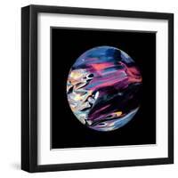 Abstract Marble Ball-Swedish Marble-Framed Art Print