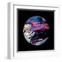 Abstract Marble Ball-Swedish Marble-Framed Art Print