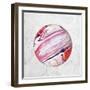 Abstract Marble Ball-Swedish Marble-Framed Art Print