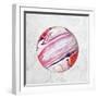 Abstract Marble Ball-Swedish Marble-Framed Art Print