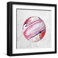 Abstract Marble Ball-Swedish Marble-Framed Art Print