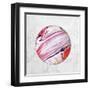 Abstract Marble Ball-Swedish Marble-Framed Art Print