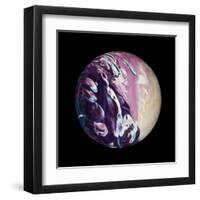 Abstract Marble Ball-Swedish Marble-Framed Art Print