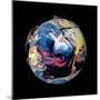 Abstract Marble Ball-Swedish Marble-Mounted Art Print