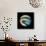 Abstract Marble Sphere of Ink-Swedish Marble-Framed Stretched Canvas displayed on a wall