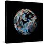 Abstract Marble Sphere of Ink-Swedish Marble-Stretched Canvas