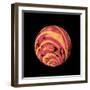 Abstract Marble Sphere of Ink-Swedish Marble-Framed Art Print