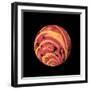 Abstract Marble Sphere of Ink-Swedish Marble-Framed Art Print