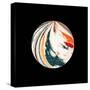 Abstract Marble Sphere of Ink-Swedish Marble-Stretched Canvas