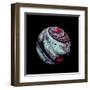 Abstract Marble Sphere of Ink-Swedish Marble-Framed Art Print