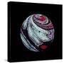 Abstract Marble Sphere of Ink-Swedish Marble-Stretched Canvas