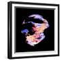 Abstract Marble Sphere of Ink-Swedish Marble-Framed Art Print