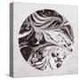 Abstract Marble Sphere of Ink-Swedish Marble-Stretched Canvas