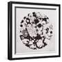 Abstract Marble Sphere of Ink-Swedish Marble-Framed Art Print