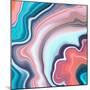 Abstract Marbled Background-wacomka-Mounted Art Print