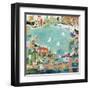 Abstract Marina IV-Karen Fields-Framed Art Print