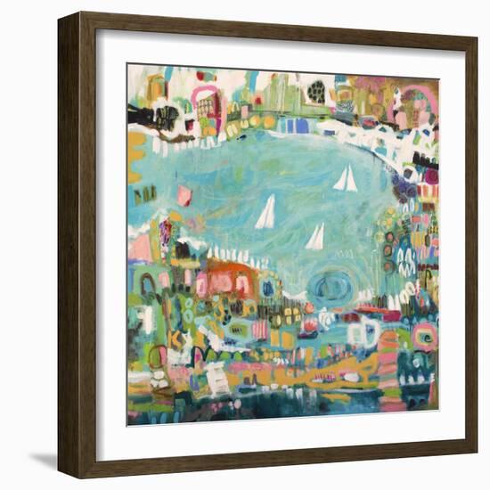 Abstract Marina IV-Karen Fields-Framed Art Print