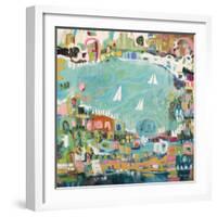 Abstract Marina IV-Karen Fields-Framed Art Print