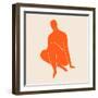 Abstract Matisse Style Woman Body-Olga Cherniak-Framed Photographic Print