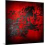 Abstract Metal Background with Splash-Eky Studio-Mounted Art Print