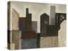 Abstract Metropolis I-Megan Meagher-Stretched Canvas