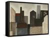 Abstract Metropolis I-Megan Meagher-Framed Stretched Canvas