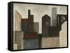 Abstract Metropolis I-Megan Meagher-Framed Stretched Canvas