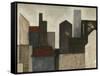 Abstract Metropolis I-Megan Meagher-Framed Stretched Canvas