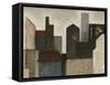 Abstract Metropolis I-Megan Meagher-Framed Stretched Canvas