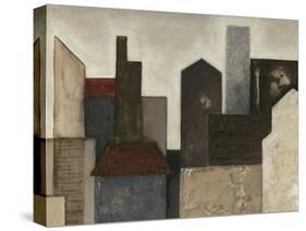 Abstract Metropolis I-Megan Meagher-Stretched Canvas